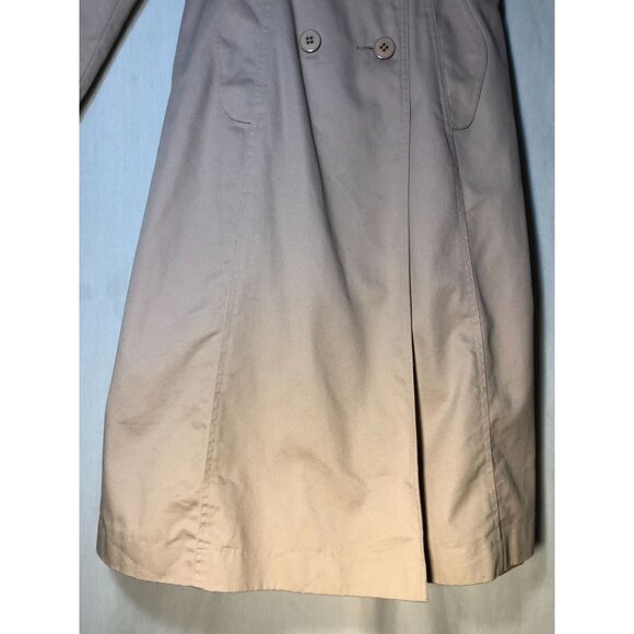 Freddi Gail Woman's Trench Coat Size 7 Double-Breasted Beige Collared Travel - Picture 13 of 13